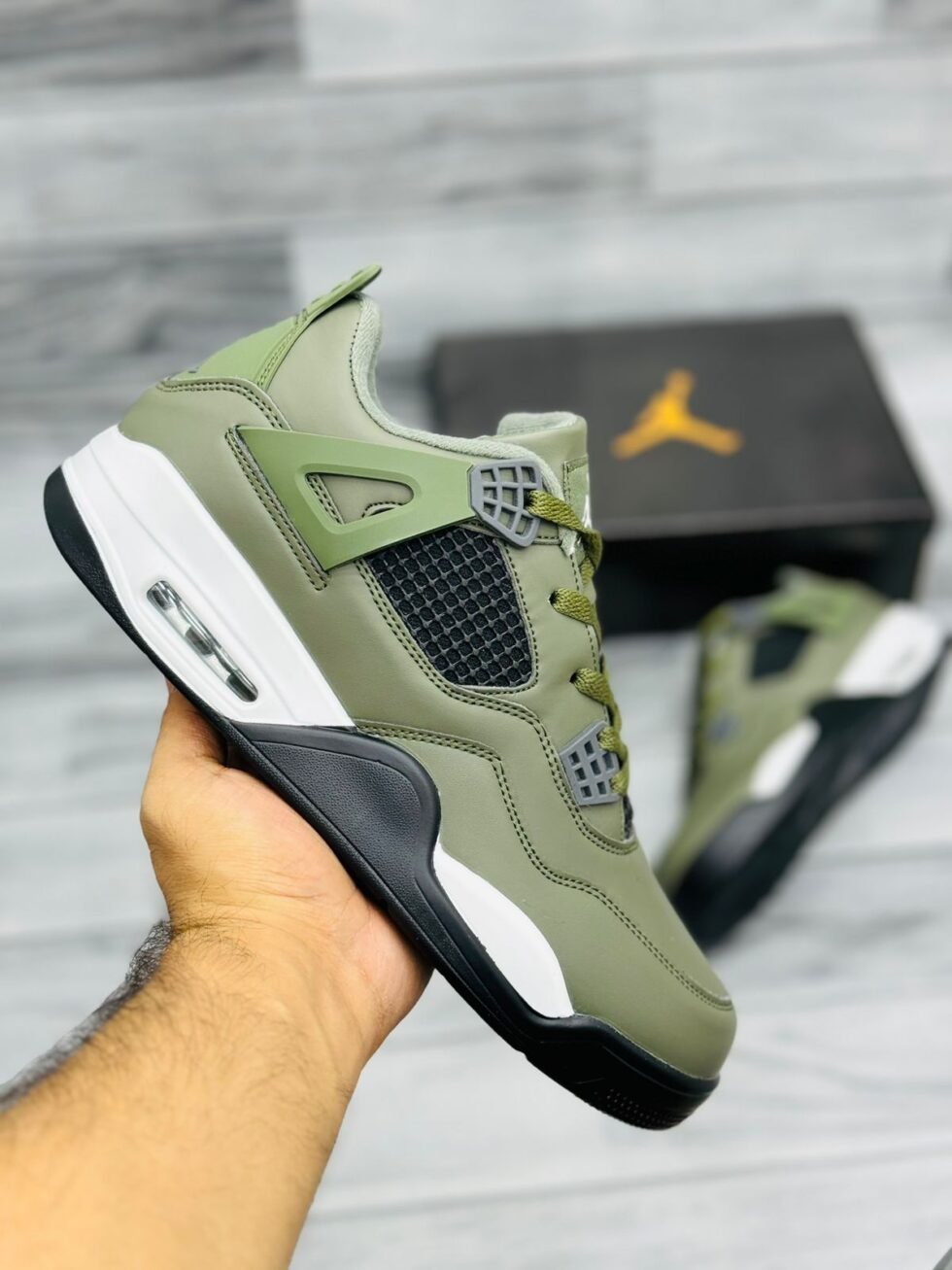 Air Jordan 4 – Olive Green – The Shoe Locker