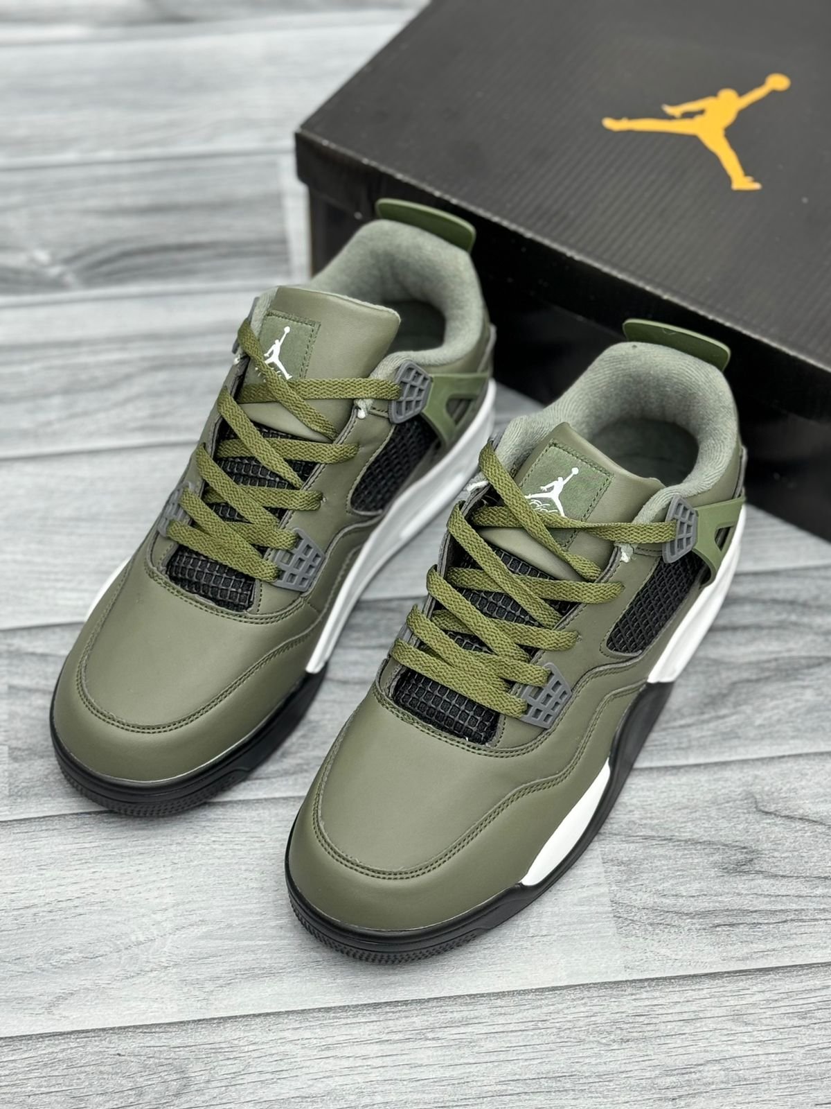 Air Jordan 4 Olive Green The Shoe Locker