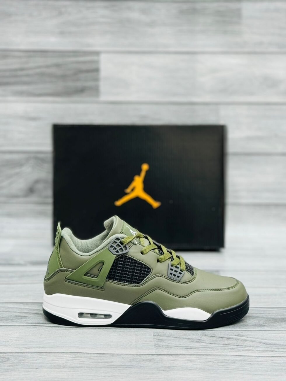 Air Jordan 4 Olive Green The Shoe Locker