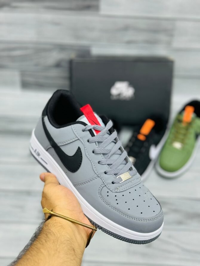 Nike Air Force 1 LV8 Strom Gray Double Swoosh Black - Premium